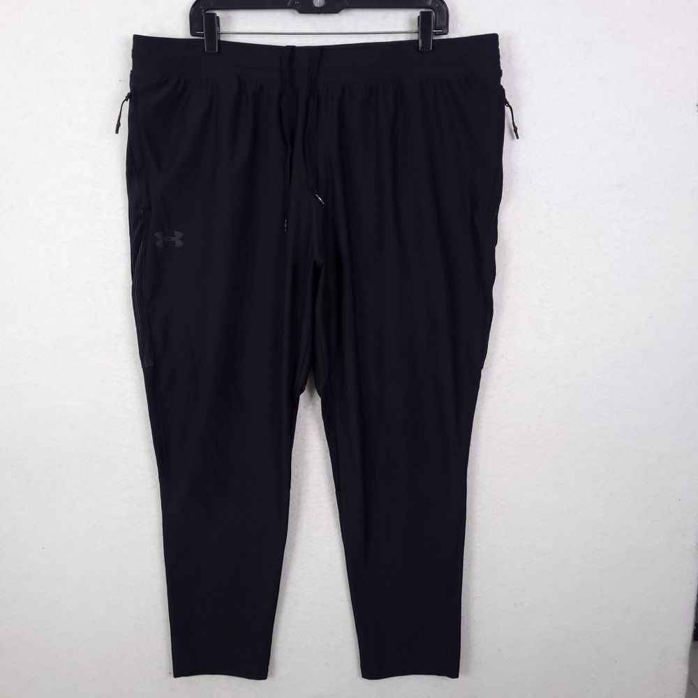 Under Armour Vanish Woven Pants Mens XXL Black Joggers Training 1309828
